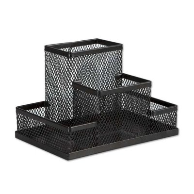 Stojánek univerzální, kovový, 15,5x10x10 cm, černý