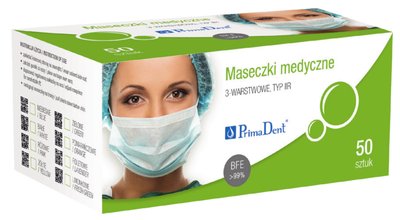 Maska na tvár, 3-vstvová, typ IIR - 50ks