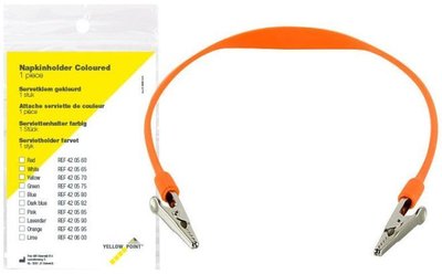 Držák ochranných roušek (bryndáků), oranžový