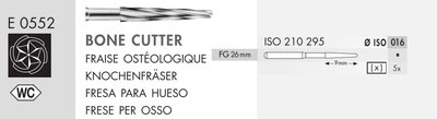 Kostní fréza FG 26mm, ISO 016