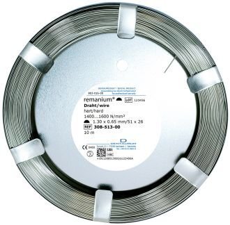 Remanium drát půlkruhový tvrdý 1,3x0,65mm