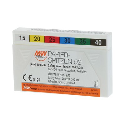 M+W Papírové čepy ISO 40/.04 (60ks) černé