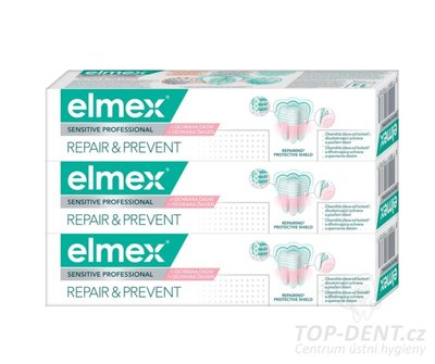 Elmex Repair & Prevent Professional zubní pasta TRIO, 3x75ml