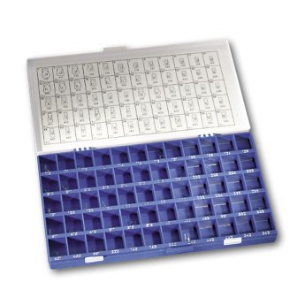 HS-strip korunky sortiment postranní zuby čiré 60ks