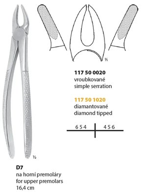 Kleště extrakční D7