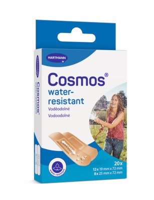 Cosmos water-resistant voděodolná náplast, 2 velikosti 20 ks
