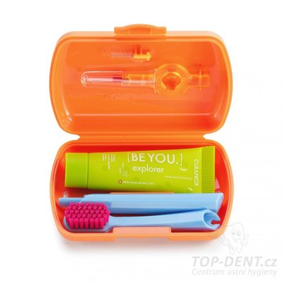 Curaprox Travel set oranžový
