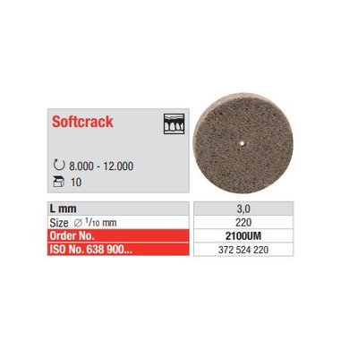 Guma Softcrack leštící, 10ks