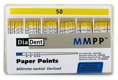 Papírové čepy DiaDent 2% 050