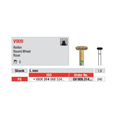 Diamant FG Diacut MLT GV909.040 (5ks/bal)