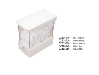 Wałeczki stomatologiczne - podajnik plastikowy biały DZ.525.040