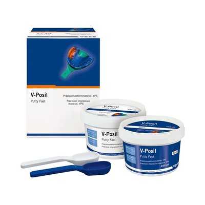 V-Posil Putty Soft Fast - doza 2 x 450 ml, Light Fast kartuše 2x50ml