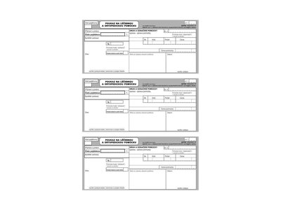 Poukaz na léčebné a ortopedické pomůcky ZP-13 - blok 100 listů