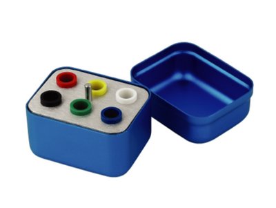 Endo box na gutaperčové čepy - Small Square Type A, modrý (807-004)