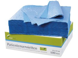 smart Patientenservietten - Packung 500 Stück blau