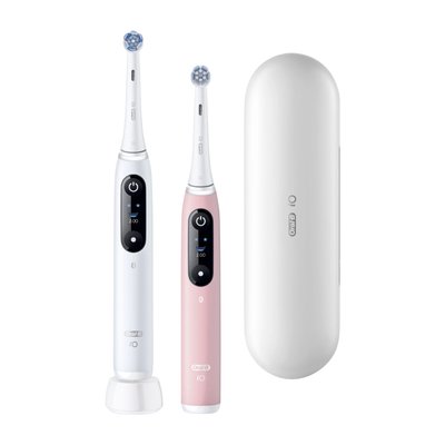 Oral-B iO Series 6 White & Pink Sand magnetický kartáček 2 ks