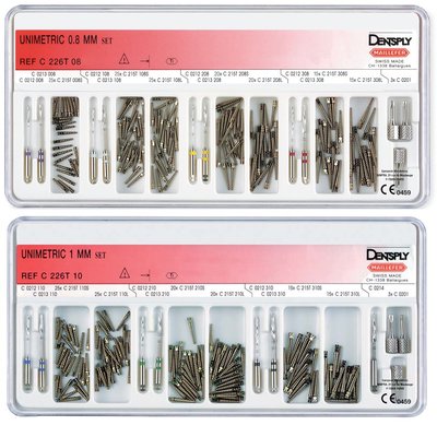 Unimetric SET titanové kořenové čepy - Balení SET 0.8