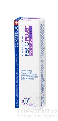 Curaprox Perio Plus+ Focus zubní gel (CHX 0,5%), 10 ml