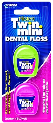 Piksters Waxed Floss Twin Mini