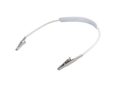 Smart držák na roušky, plastový, kovové sponky, bílý