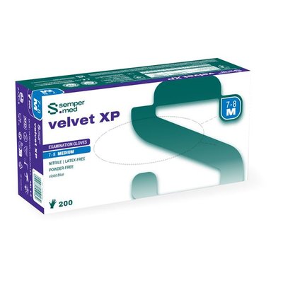 Rukavice Sempermed Nitrile Velvet XP - XL, 180ks (NITRILE skin2)