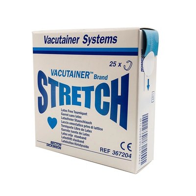 Jednorázové škrtidlo neobsahující latex BD Stretch™, 25 ks v balení