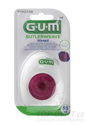 GUM Butlerweave voskovaná dentální nit, 55m