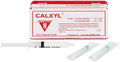 Calxyl red syringe