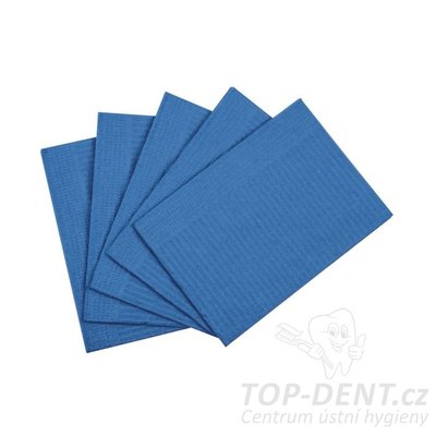 Richmond Premium skládané dentální podbradníky 33x45 (modré), 500ks