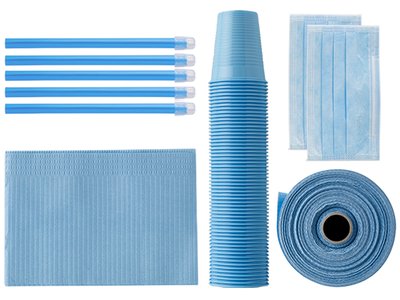 EURONDA Monoart světle modrý set jednorázových předmětů