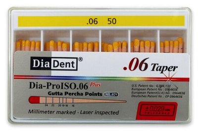 Guttaperčové čepy DiaDent 6% 050