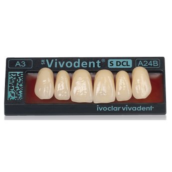 ZUBY SR Vivodent S DCL A4 A17 horní 6ks