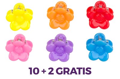 Zabawka - Spinka do włosów kwiatek 10 + 2 GRATIS