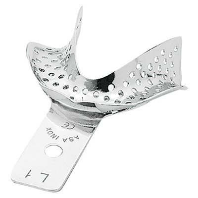 Otiskovací lžíce ASA perfor. bez ret. k. bezzub. dolní XXS (1)