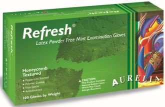 xxxRukavice latexové nepúdrované Aurelia Refresh L