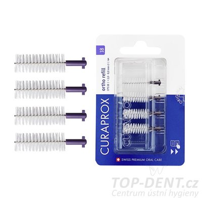 Curaprox CPS 18 Regular REFILL mezizubní kartáčky, 4ks (blistr)