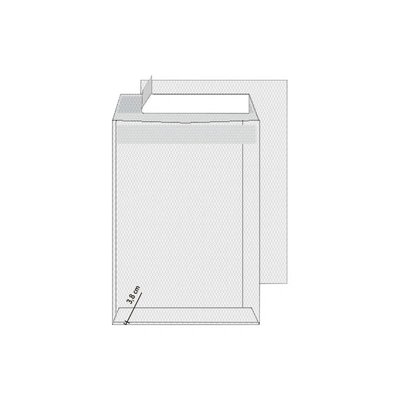 Obálky C4 s křížovým dnem 3,8cm, samolepicí s krycí páskou (bal.25ks)