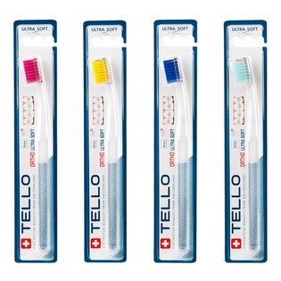 TELLO 4920 Szczoteczka ORTHO ULTRA SOFT dentist ortodontyczna