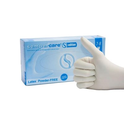 Rukavice Semper Latex bez pudru M 100ks