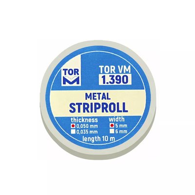 Paski metalowe do formówki 0,050mm szer. 5mm dł.10m (1.390) Drops