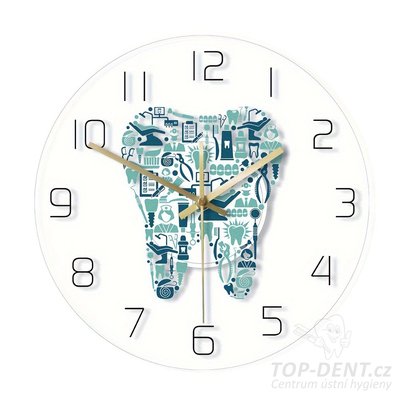 Nástěnné hodiny průhledné, 1 ks