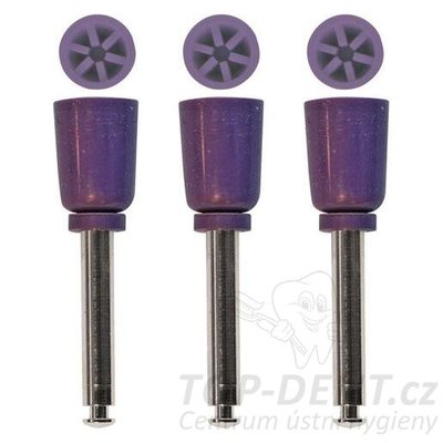 PURE Leštící kalíšky bezlatexové, MEDIUM (fialové), 36ks