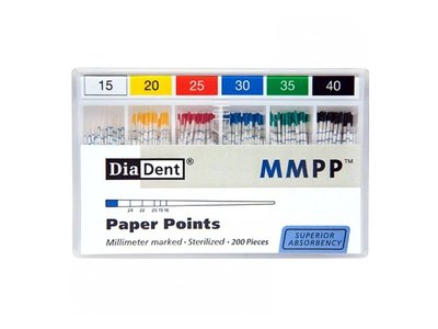 Čepy papírové kalibrované .02 ISO 20 - 200 ks