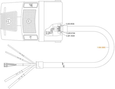 Nožní ovladač - kabel k připojení DSEplus