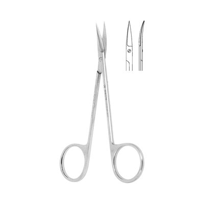 Nůžky na dáseň zahnuté hrotnaté