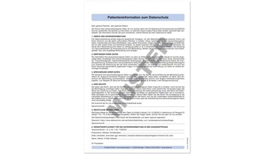 Patienteninformation zum Datenschutz
