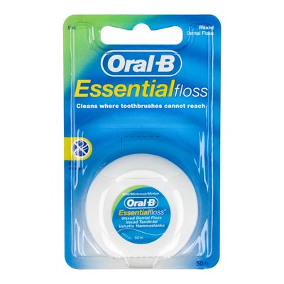 Nić dentystyczna Essential Floss woskowana 50 m Oral-B