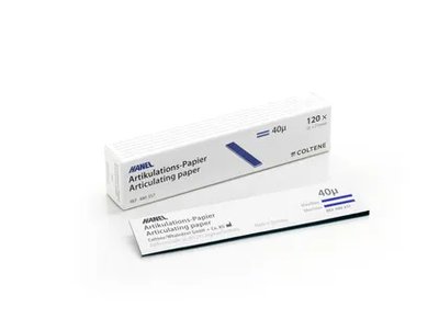 Artikulační papír Hanel 40 µm 22x110 I proužek modrý, 120 ks