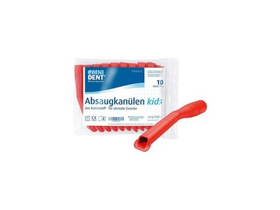 OMNI Odsávací kanyly dětské, 10ks, červené