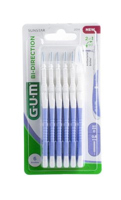 GUM Bi-direction 0,6 mm mezizubní kartáček 6 ks